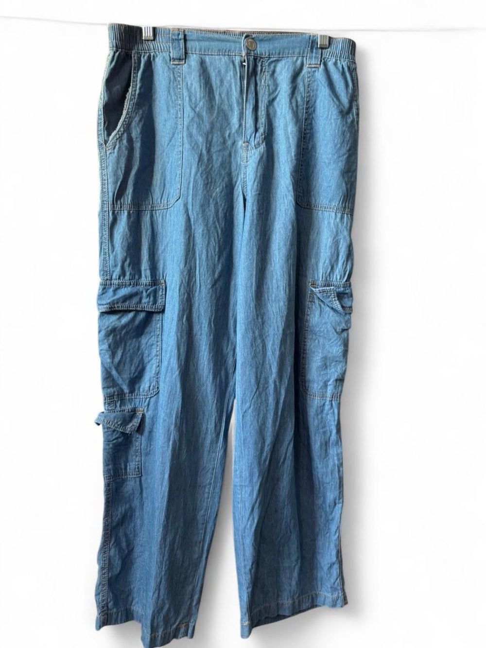 Almost Famous Light Blue womans Cargo Pants